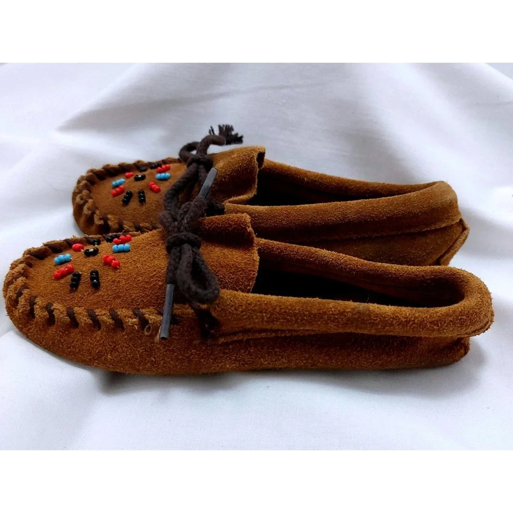Genuine Minnetonka Kids  Moccasins Size Children 12‎